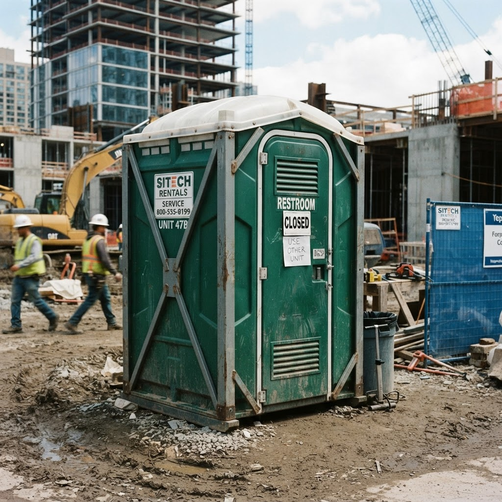 Heavy-duty, vandal-resistant portable restroom unit